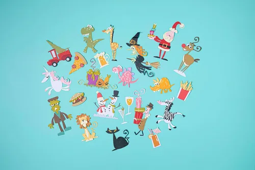 Vista 11 de Sizzix Thinlits - Juego de troqueles de 4 piezas Infinite Doodles #2 666524 Troqueles de metal de corte fino para álbumes de recortes, relieve