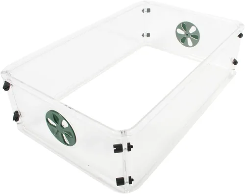Vista 6 de EarlyGrow 93763 propagador medio con cúpula para semillas y hierbas con extensión de altura lateral ventilada, verde