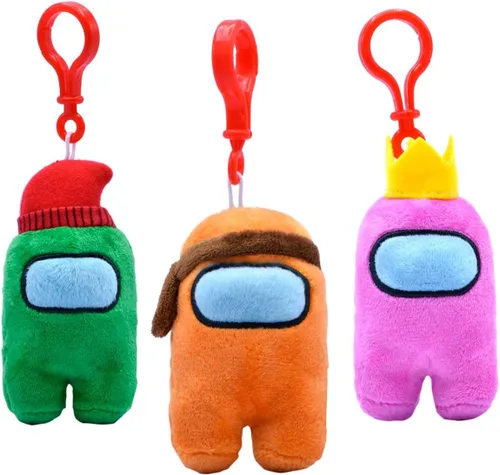 Vista 5 de Just Toys LLC Perchas para mochila de felpa de 3 pulgadas de Among US - Serie 2