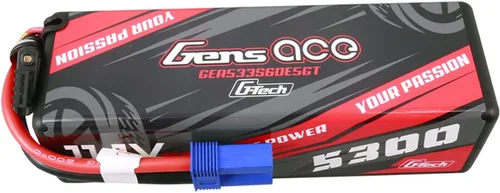 Vista 2 de Gens ace G-Tech 5300mAh 11.1V 60C 3S Lipo Batería HardCase 15 # con EC5 Plug