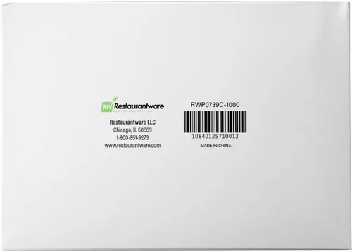 Vista 10 de Restaurantware Paquete de 1000 envolturas de plástico para alimentos, 10.75 x 8 pulgadas, precortadas, transparentes, desechables, para microondas