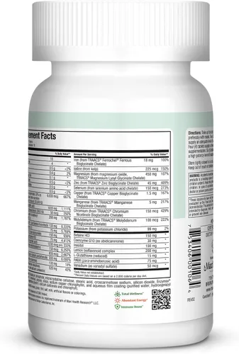 Vista 3 de Multivitamínico para hombres y mujeres – Supreme High Potency Daily Multi con minerales, CoQ10 y antioxidantes – Energía, apoyo inmunológico, hueso