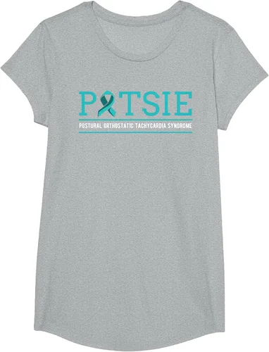 Vista 77 de POTS Dysautonomia Turquoise Ribbon Autonomic Dysfunction T-Shirt Asphalt Grey