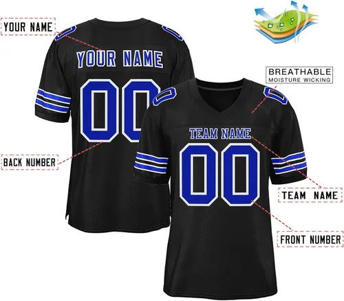 Vista 2 de Camiseta de fútbol personalizada con costura y número del equipo para hombres, mujeres y jóvenes