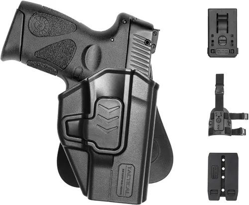 Vista 9 de Tactical Scorpion Gear Taurus Milenio G2 Modular Nivel II Retención Paddle Holster
