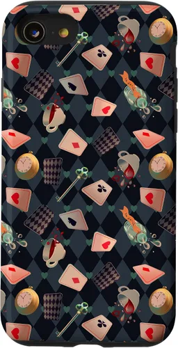 Vista 18 de Funda de regalo para iPhone 16 con diseño de cuento de hadas de Alicia en el país de las maravillas