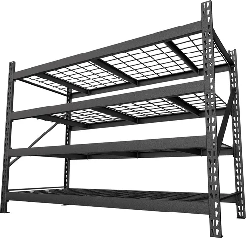 Vista 14 de BlueWish Estante de almacenamiento de garaje de 2000 libras, estantes ajustables resistentes de 24 x 48 x 72 pulgadas, estantes de utilidad con 5