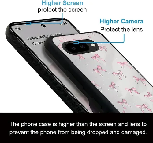 Vista 225 de Compatible con Google Pixel 4A 5G Mobile Case Creative Acrylic Panel trasero Silicona Protección Grip especialmente diseñado para Google Pixel 4A 5G