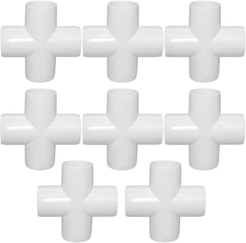 Vista 6 de Accesorio en T de PVC de 1", Conector de Codo de 3 Vías, Codo de 90 Grados con Salida Lateral Grado Muebles, Accesorios de Esquina de PVC