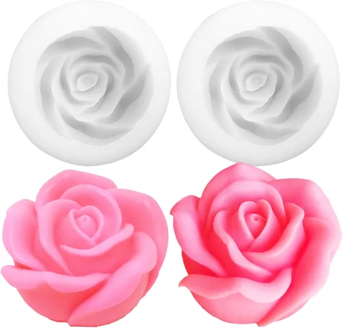 Vista 8 de 2 piezas de moldes de vela de burbujas 3D, moldes de cilindro y cubo de silicona para hacer velas y jabón de bricolaje