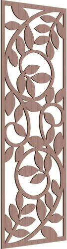 Vista 77 de 9 3/8"W x 24 3/8"H x 1/4"T Utica Decorativo Fretwork Madera Paneles de Pared, Abedul