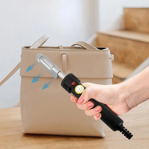 Vista 3 de LYNICESHOP Mini planchas, 110v 122.0-662.0 °F con cable eléctrico Mini hierro de cuero Mini hierro Mini manualidades de hierro práctico kit