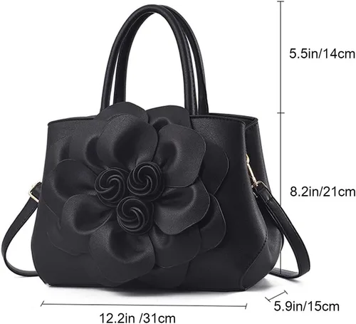 Vista 3 de Segater® Bolsos de mano superior para mujer, bolsos cruzados de cuero de la PU elegantes