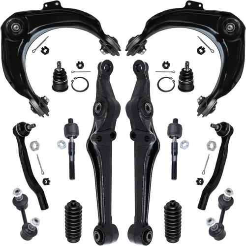 Vista 151 de Detroit Axle - Kit de suspensión frontal de 15 piezas para Jeep Grand Cherokee 99-04 1999 2000 2001 2002 2003 2004, brazos de control superior e