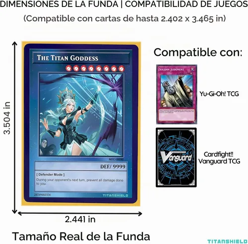 Vista 4 de TitanShield Pequeñas fundas japonesas para tarjetas, amarillas (150 mangas), se adapta a Yu-Gi-Oh Amarillo