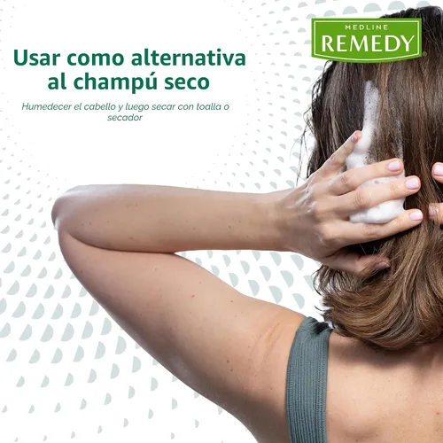 Vista 6 de Medline Remedy Limpiador clínico de espuma sin enjuague, aroma a vainilla (8 onzas líquidas), champú sin enjuague y limpiador corporal para pieles