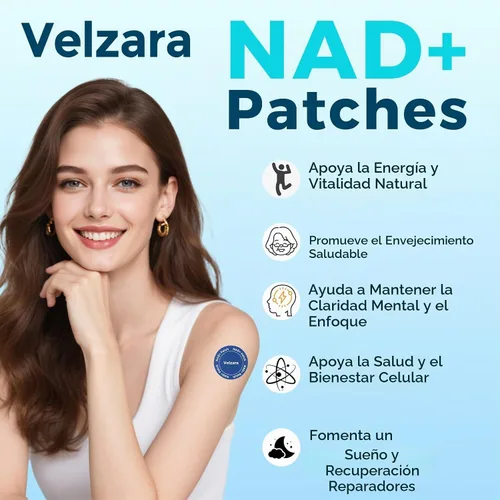 Vista 2 de Parches NAD+ cómodos para todo el día, veganos, resistentes al agua, 30 parches