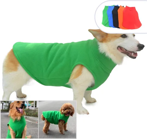 Vista 13 de Chaleco de invierno para perro, cálido, transpirable, chaleco de forro polar para perro, abrigo de invierno ligero con agujero para correa