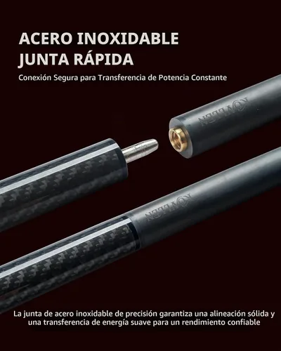 Vista 3 de KONLLEN Carbon Fiber Break Cue, 58-Inch Pool Stick, 13mm Tip KL-HH-2-set