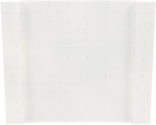 Vista 117 de EverBlock Kit de pared de 5 x 4 pies Bloques de construcción modulares Sistema de pared para edificios, pantallas y estructuras Divisor
