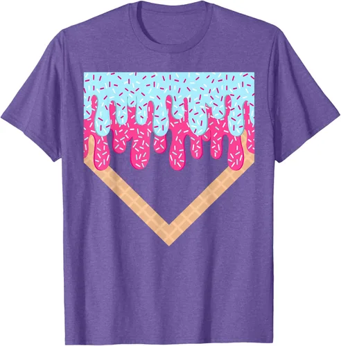 Vista 11 de Baseball Drip Boys Home Plate Ice Cream Sport Players & Fans Camiseta