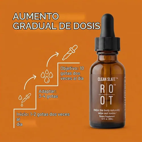 Vista 4 de THEROOTBRANDS Root Wellness Clean Slate - por Dr. Rahm Ácido silícico biodisponible con vitamina C añadida - (1 fl oz)