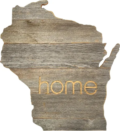Vista 53 de Letrero de madera rústica de Alabama para casa de campo, decoración del hogar de pared estatal, es un gran regalo temático de AL para recién