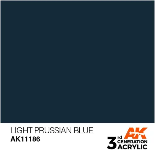 Vista 2 de AK Interactive 3ª Gen Acrílico Claro Azul Prusiano 0.6 fl oz