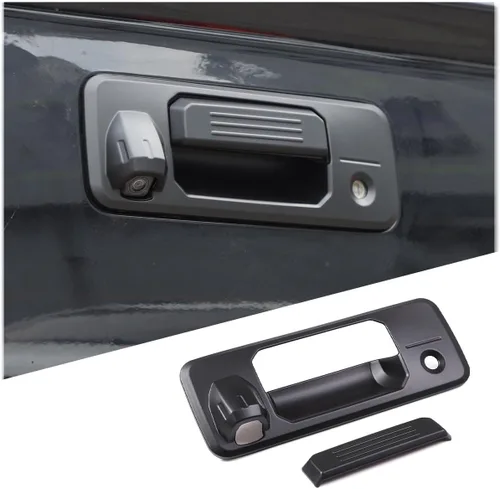 Vista 10 de CHEAYAR Cubierta para puerta trasera compatible con Toyota Tundra 2014-2021, cubierta de manija de puerta trasera de ABS para puerta trasera