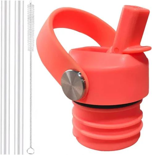 Vista 16 de Tapa de popote para Hydroflask, tapas con popote para Hydro Flask de boca estándar de 18, 21, 24 onzas, tapa deportiva de repuesto para tapa