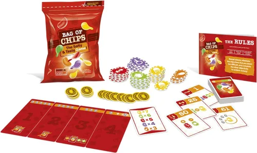 Vista 2 de Blue Orange Juego de mesa de juego de bolsa de fichas, juego de mesa de estrategia para fiestas familiares o adultos para 2 a 5 jugadores.