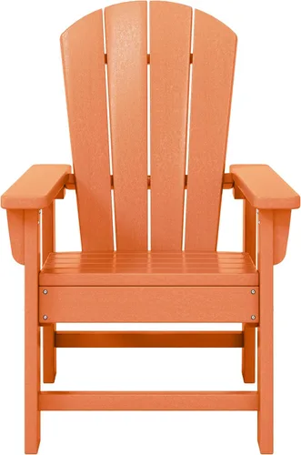 Vista 35 de WestinTrends Malibu Kids - Silla de patio de plástico HDPE Adirondack para exteriores, color negro