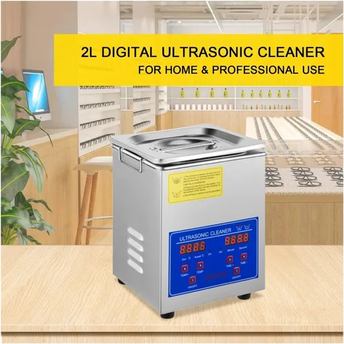 Vista 2 de Ultrasonic Cleaner with Heater and Timer for Jewelry and Home Use