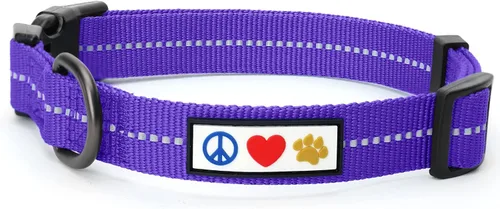 Vista 30 de Collar de entrenamiento reflectante para perros, de la marca Pawtitas, Negro