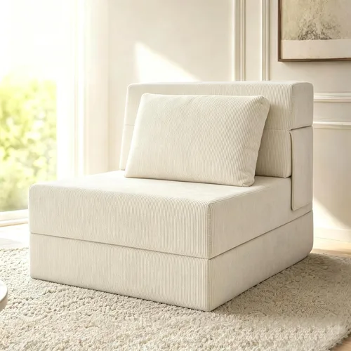 Vista 20 de Sofá Cama Plegable con Colchón, Sofá Cama Plegable con Funda para Silla de Cama con Almohada para Sala de Estar Oficina en Casa