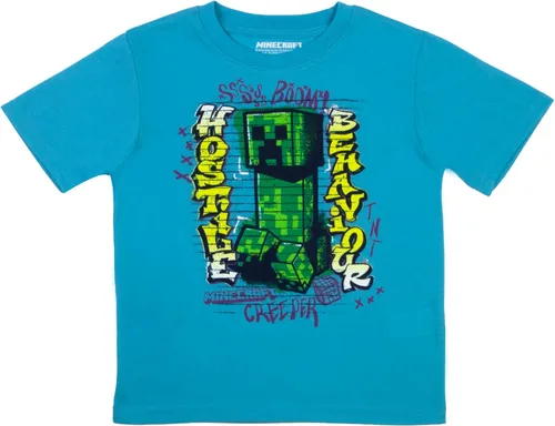 Vista 6 de Minecraft Creeper - Juego de 4 camisetas para niños, 4