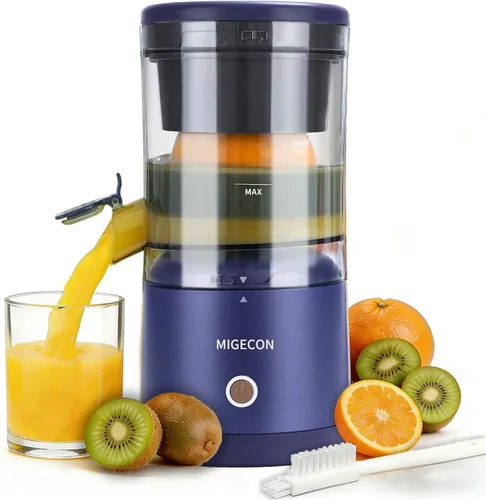 Vista 7 de MIGECON Exprimidor eléctrico de cítricos, exprimidor de naranja recargable