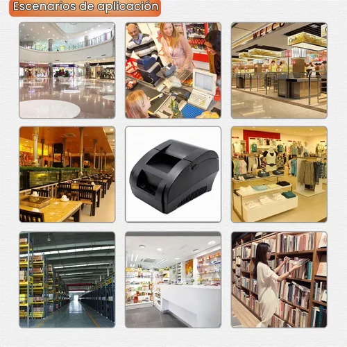 Vista 7 de symcode Impresora térmica de recibos USB de 2.283 in, impresión de alta velocidad de 3.543 in/seg, compatible con ESC/POS Print Commands Set