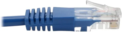Vista 4 de TRIPP LITE N002-012-BL Cable de conexión moldeado Cat5 Cat5e, 350 MHz, UTP RJ45 M/M, 12 pies