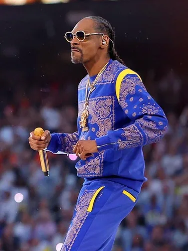 Vista 2 de Lavish Jackets Chándal de medio tiempo del Super Bowl Chándal azul