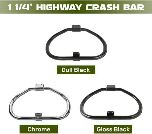 Vista 5 de Green-L Protector de motor negro opaco para Harley Sportster XL1200 XL883 2004-2022