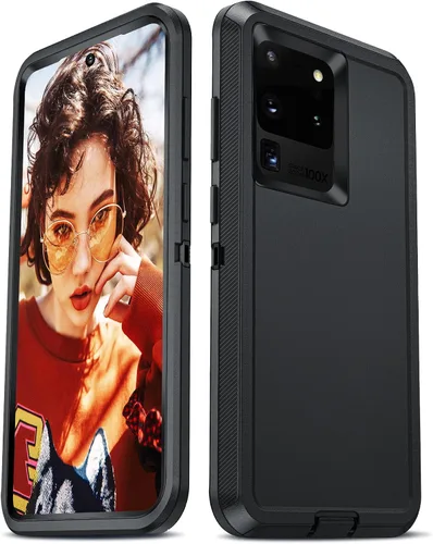 Vista 38 de LeYi Funda compatible con Galaxy S8: no compatible con S8 Plus: cubierta exterior de goma 3 en 1 de cuerpo completo a prueba de golpes, resistente