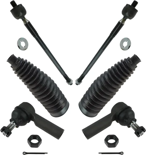 Vista 176 de TRQ Kit de dirección delantera con barra de acoplamiento de fuelle de piñón y cremallera compatible con Toyota Echo 2000-2005