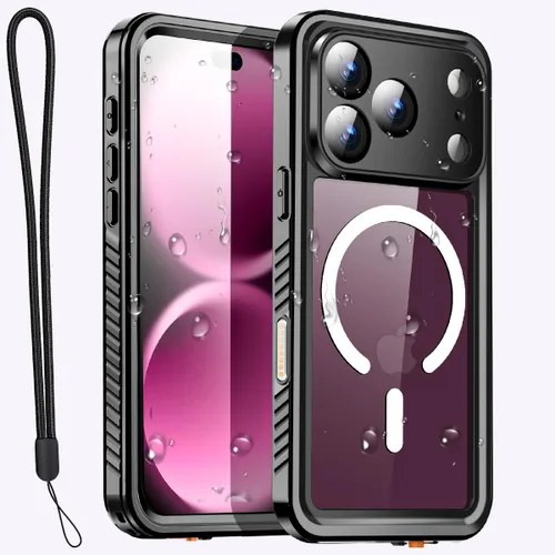 Vista 10 de AICase Funda impermeable transparente para iPhone 18 Pro con MagSafe