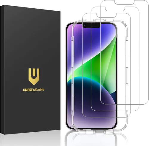 Vista 8 de UNBREAKcable Protector de pantalla de vidrio templado inastillable para iPhone SE 2022/SE 2020, iPhone 8/7 [paquete de 3] [99.99% transparente HD]