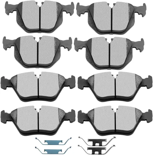 Vista 16 de Juego de pastillas de cerámica, D374 D621 D948 SCITOO 8 piezas de pastillas de freno delanteras y traseras para Honda Civic del Sol 1994-1997