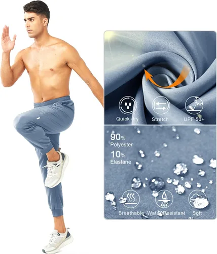 Vista 5 de NORTHYARD Pantalones deportivos para correr para hombre, ligeros, de secado rápido, para gimnasio, deportes activos, entrenamiento en pista