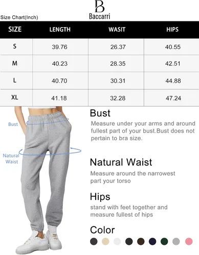 Vista 6 de Pantalones deportivos casuales de forro polar para mujer, cintura alta, con parte inferior de cincha, pantalones deportivos holgados