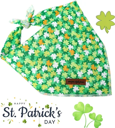 Vista 2 de Unique Style Paws Bandanas para perros, 1 unidad, lavables, de algodón, triangulares, para perros y gatos pequeños, medianos y grandes