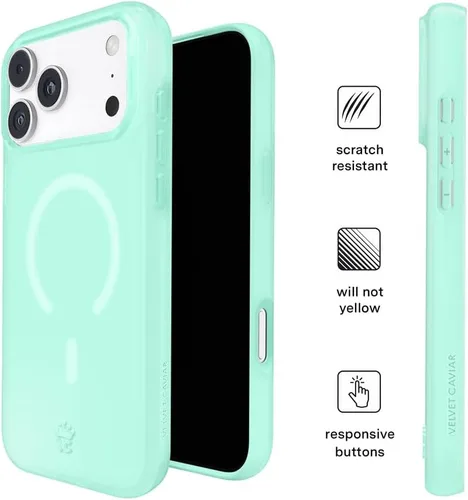 Vista 1376 de VELVET CAVIAR Funda para iPhone 15, compatible con MagSafe, probada contra caídas de 10 pies, fundas protectoras de diseño, leopardo color rosa